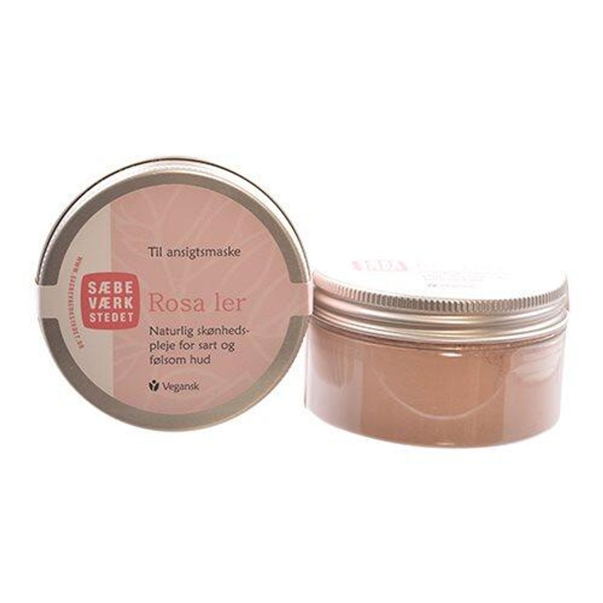 Sæbeværkstedet Lermaske Rosa Ler, 50g.