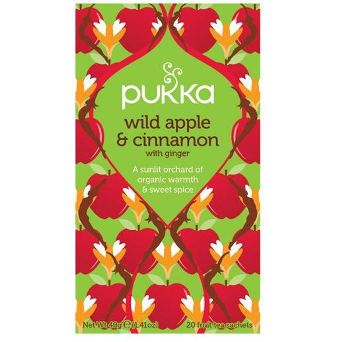 Pukka Wild apple te Ø, 40g.