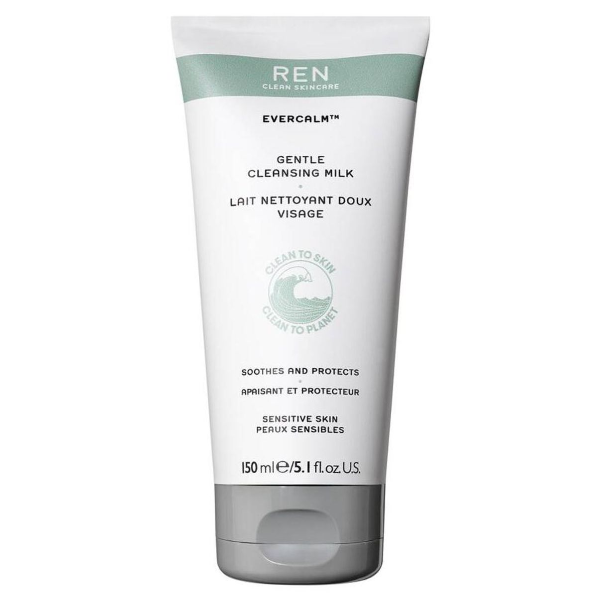 REN Clean Skincare Evercalm Cleansing Milk, 150ml.