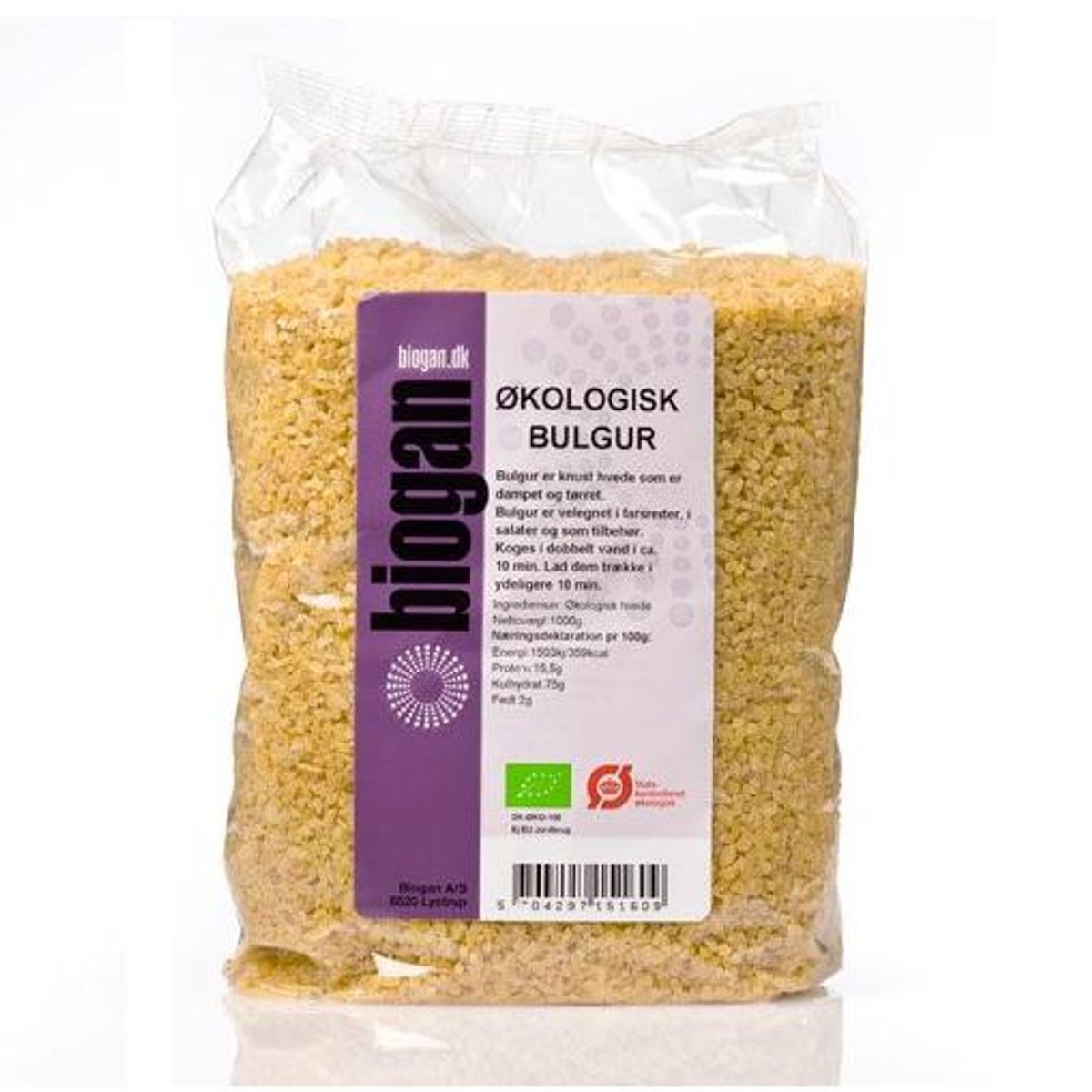 Biogan Bulgur fuldkorn Ø, 1kg.