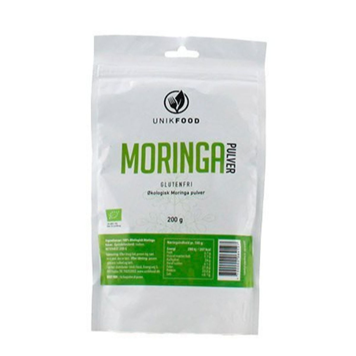 UnikFood Moringa pulver Ø, 200g.