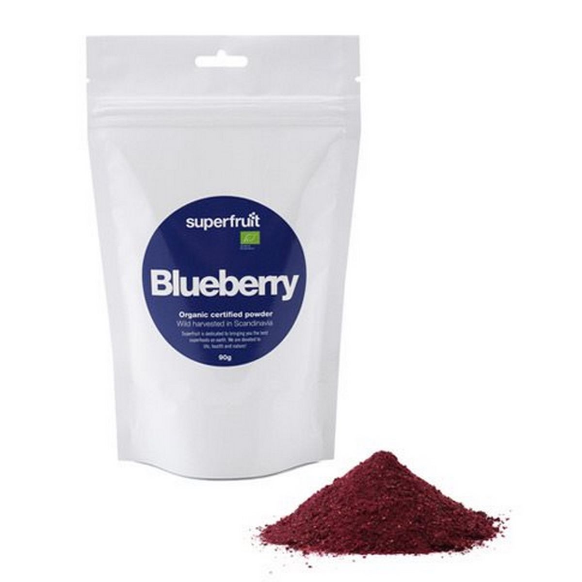 Blåbær pulver Ø Superfruit, 90g.