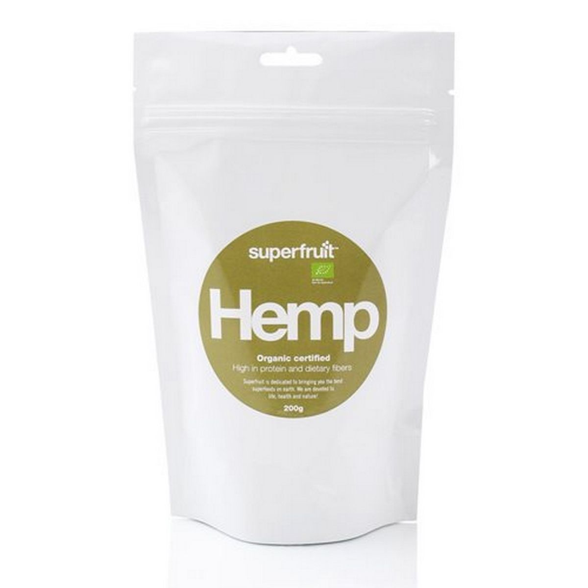 Hampe frø afskallede (hemp seed) Ø Superfruit, 200g.