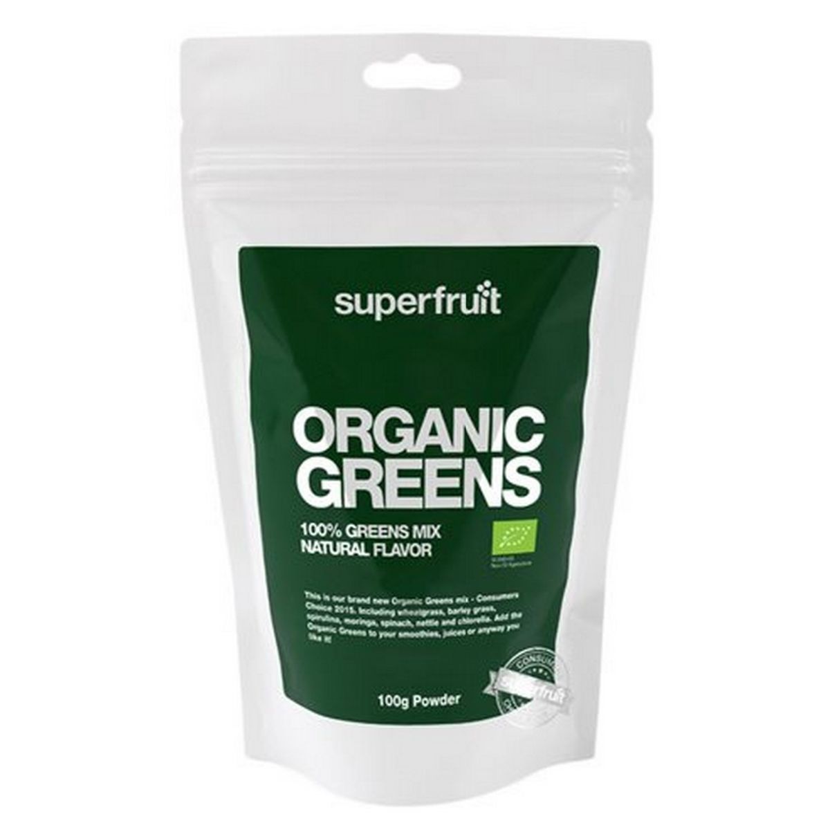 Organic greens pulvermix Ø Superfruit, 100g.