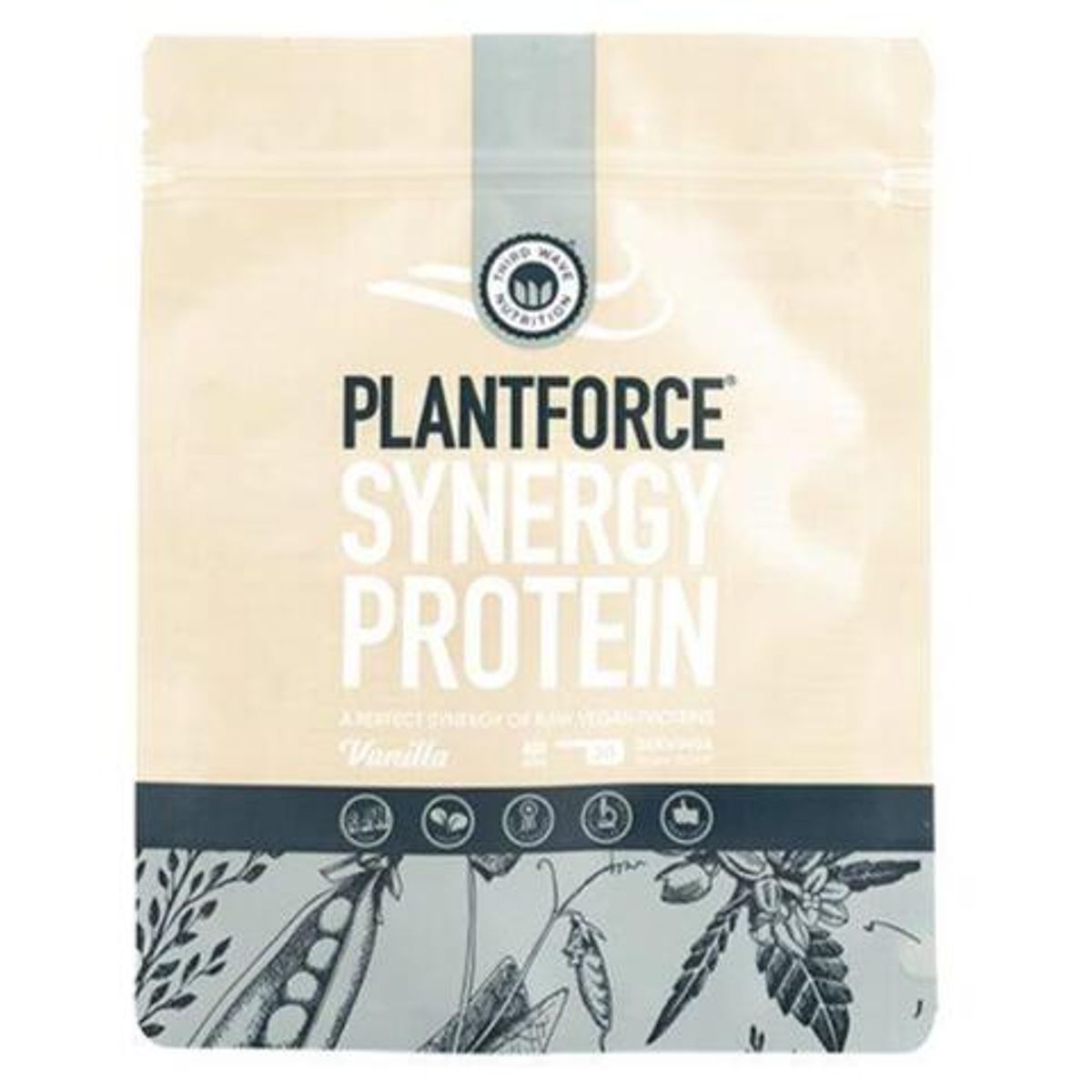 Plantforce Synergy Protein vanilje, 400g.