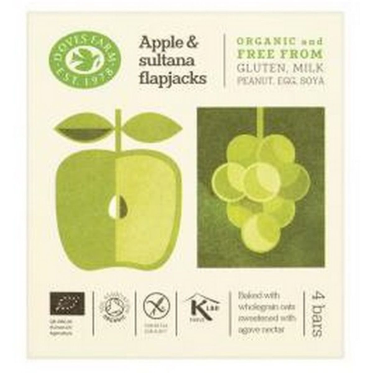 Apple & Sultana Flapjack Ø 4 pak, 140g.