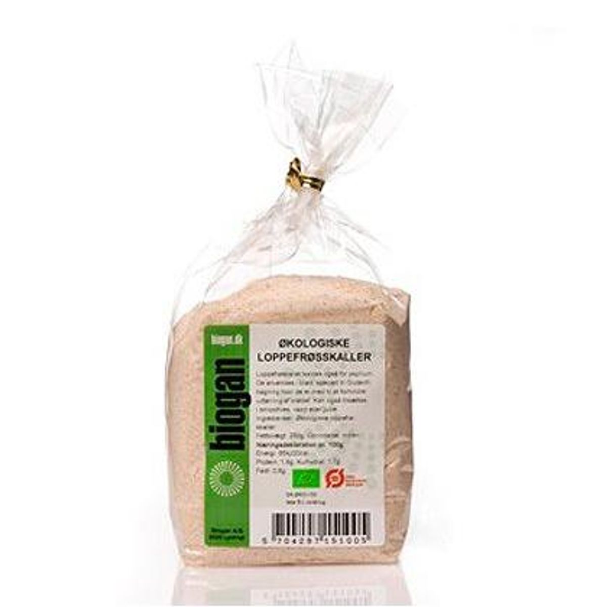 Biogan Loppefrøskaller psyllium Ø, 200g.