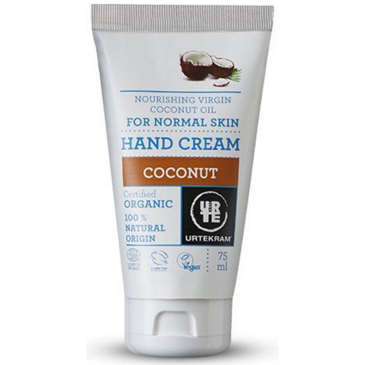 Urtekram Hand creme coconut, 75ml.