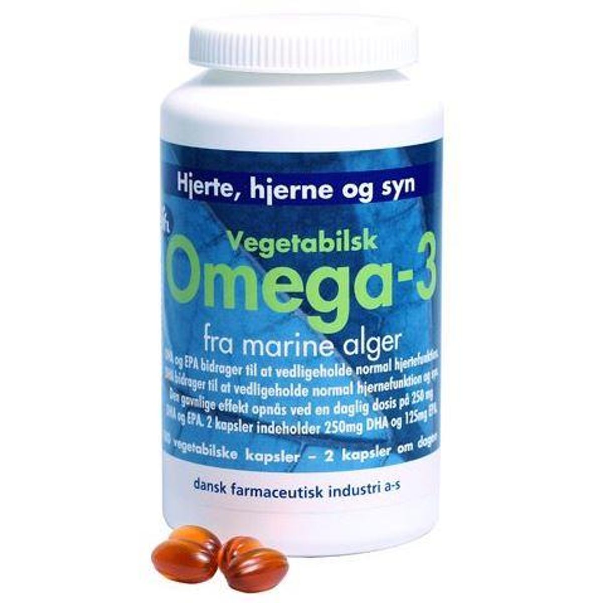 Omega-3 vegetabilsk algeolie, 180kap.