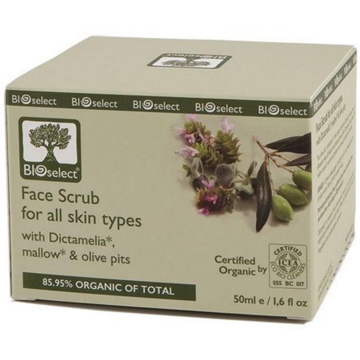 Bioselect BioEco Face scrub, 50ml.