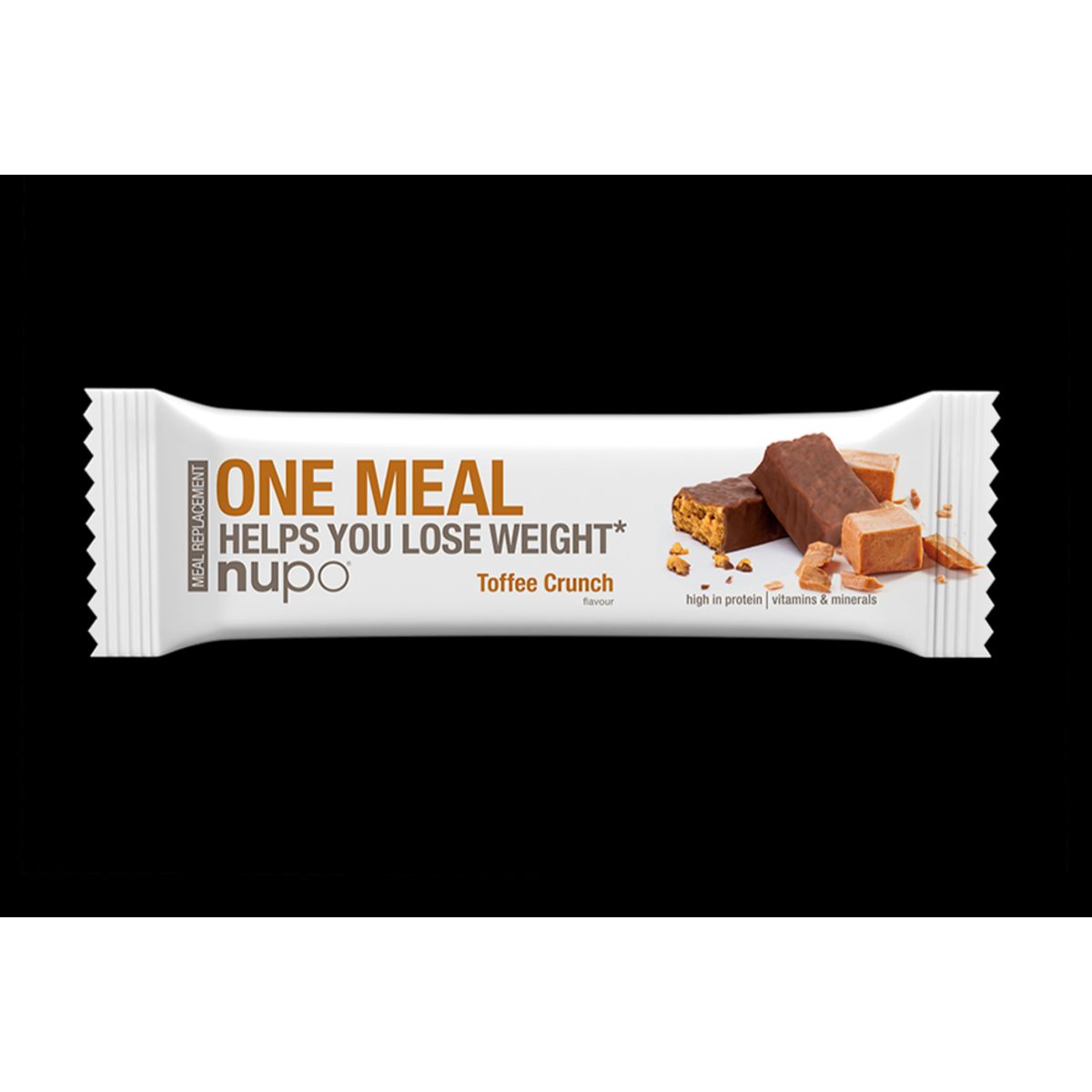 Nupo One Meal Bar Toffee Crunch, 60g. 1stk.