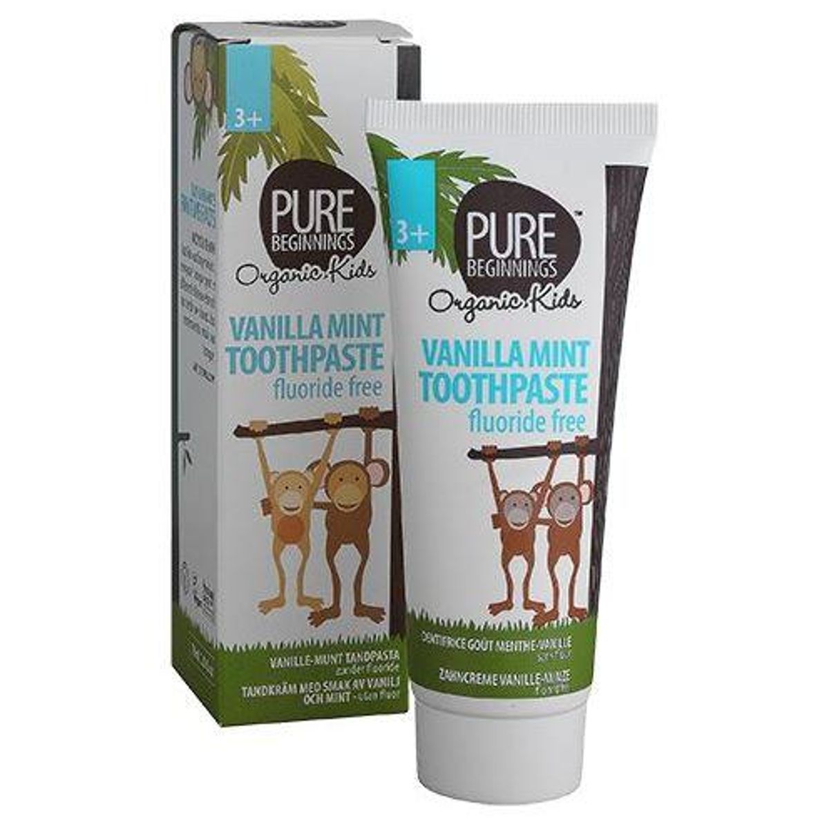 Pure beginnings Vanilla mint toothpaste +3 år, 75ml.