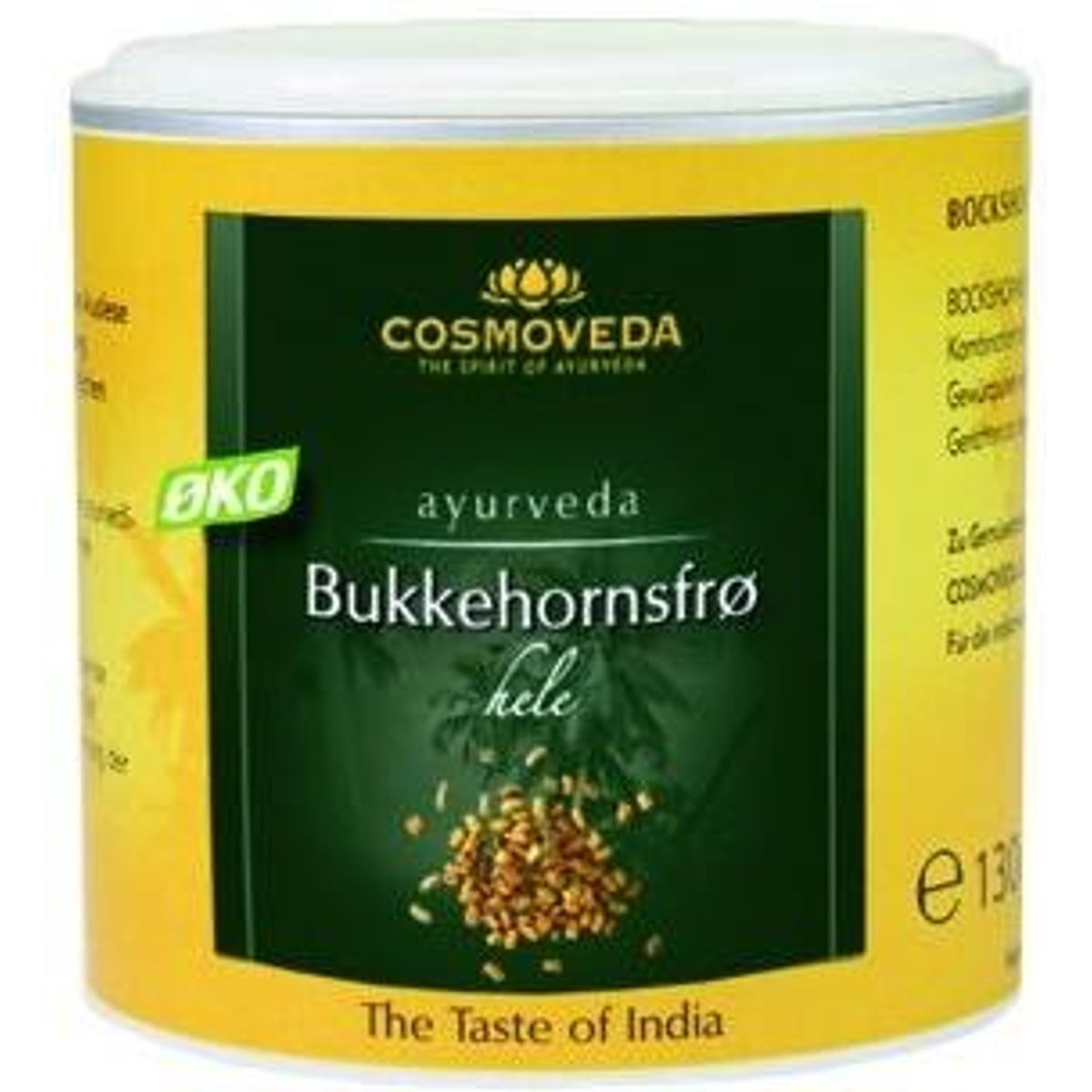 Cosmoveda Bukkehornsfrø hele Ø, 130g.