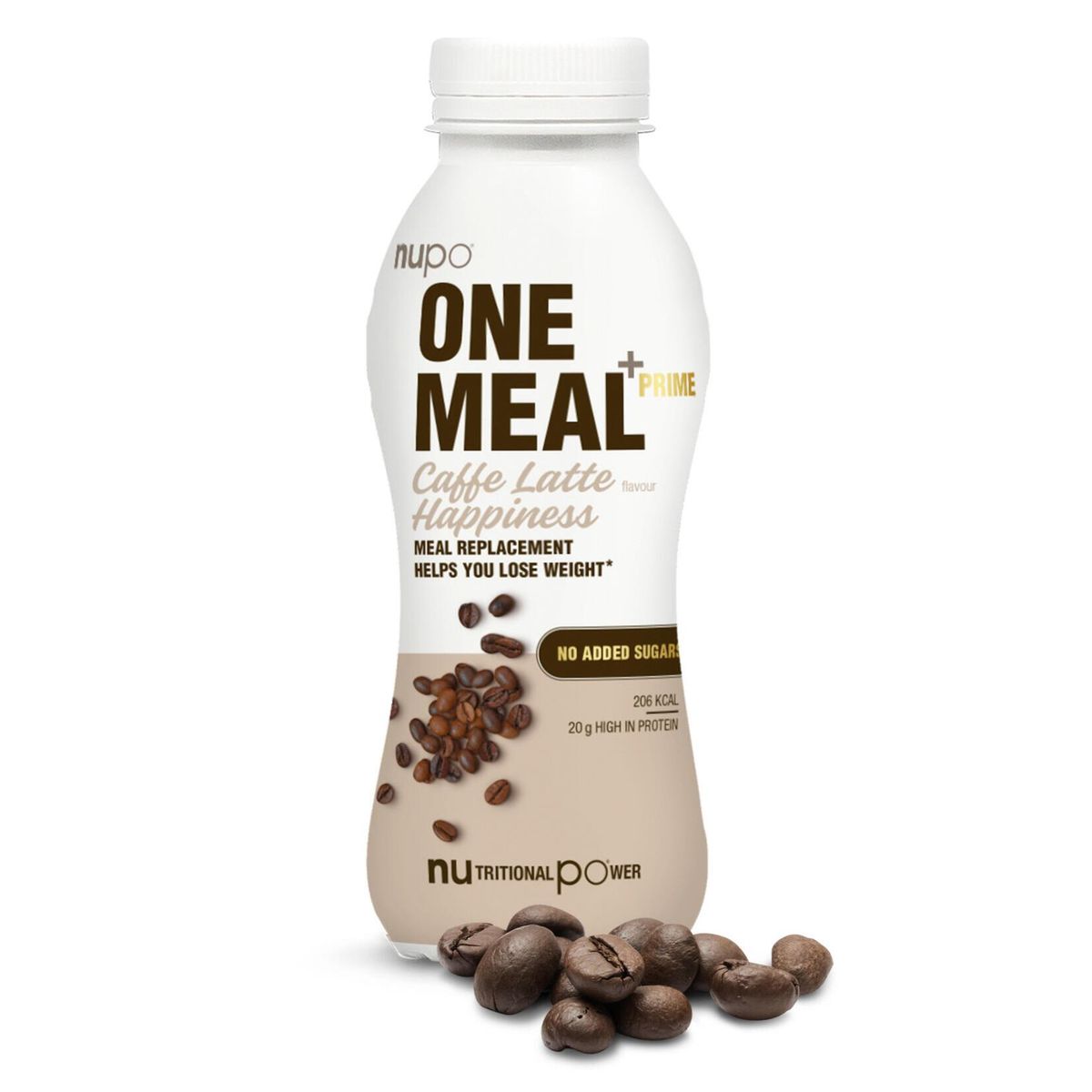 Nupo One Meal +Prime Shake - Caffe Latte Happiness, 330ml.