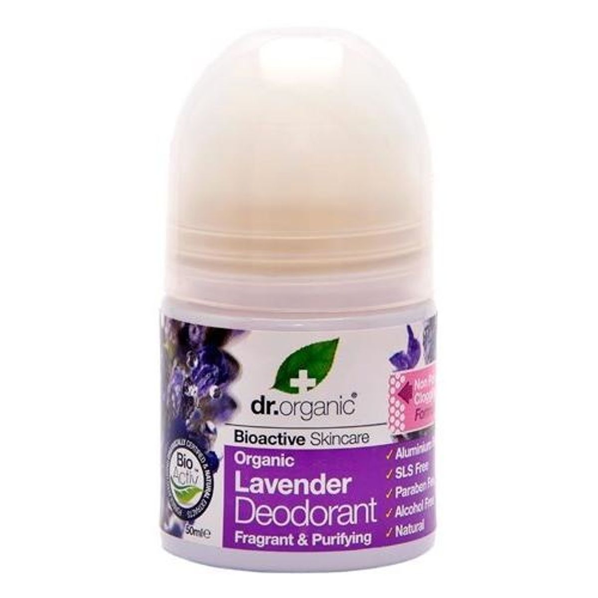 Dr. Organic Deo roll on Lavender 50ml.