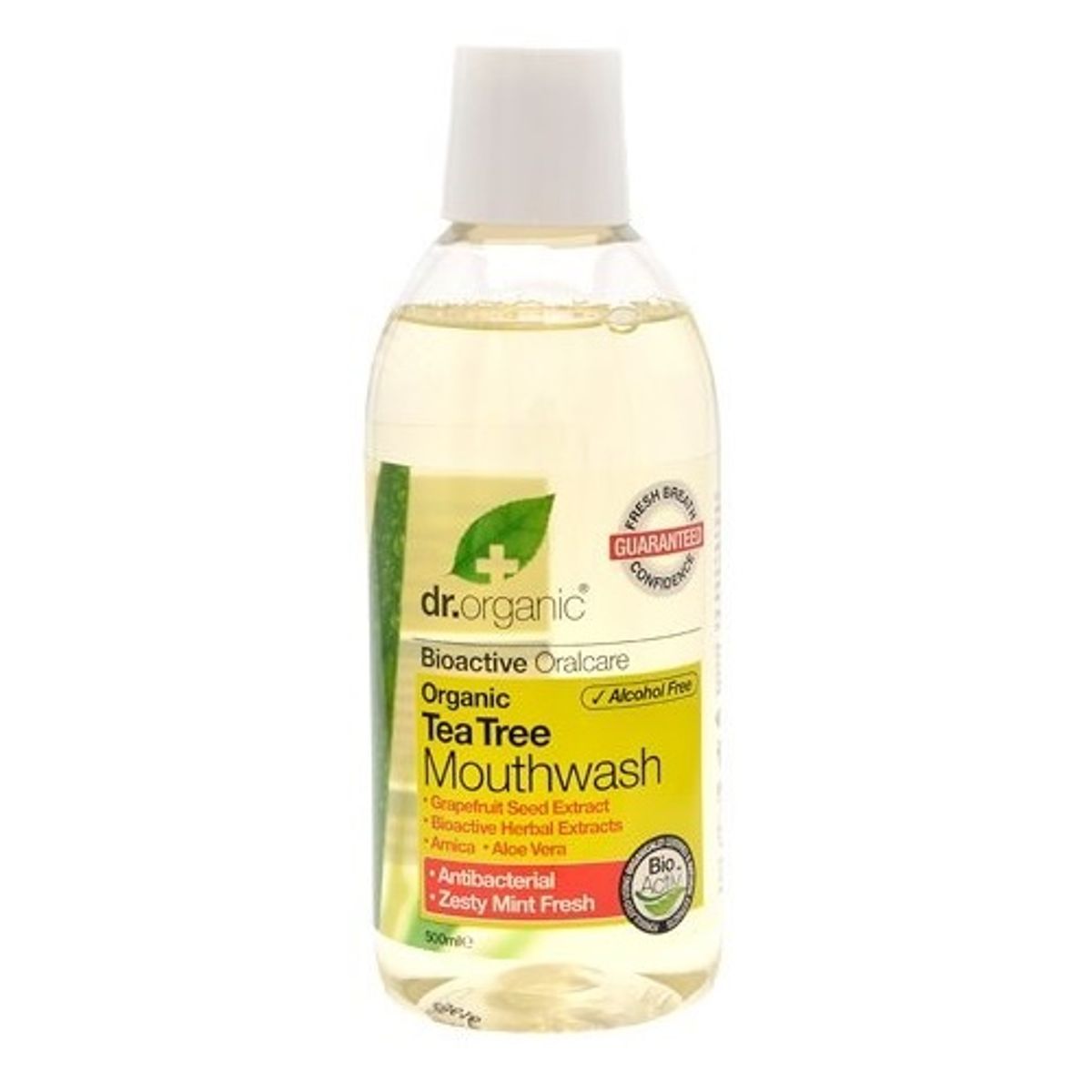 Dr. Organic Mundskyl Tea Tree 500ml.