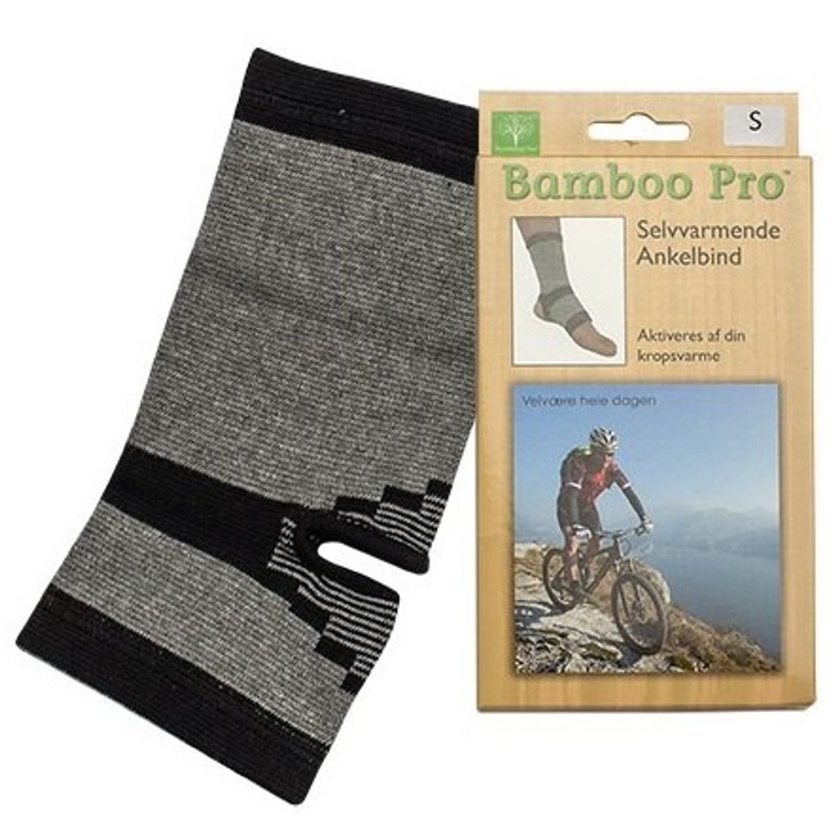 Bamboo Pro Ankelbind, Str. S selvvarmende 1stk.