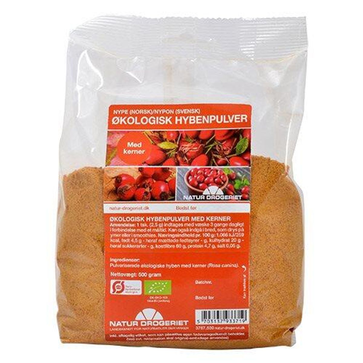 Hyben Pulver 500g Økologisk