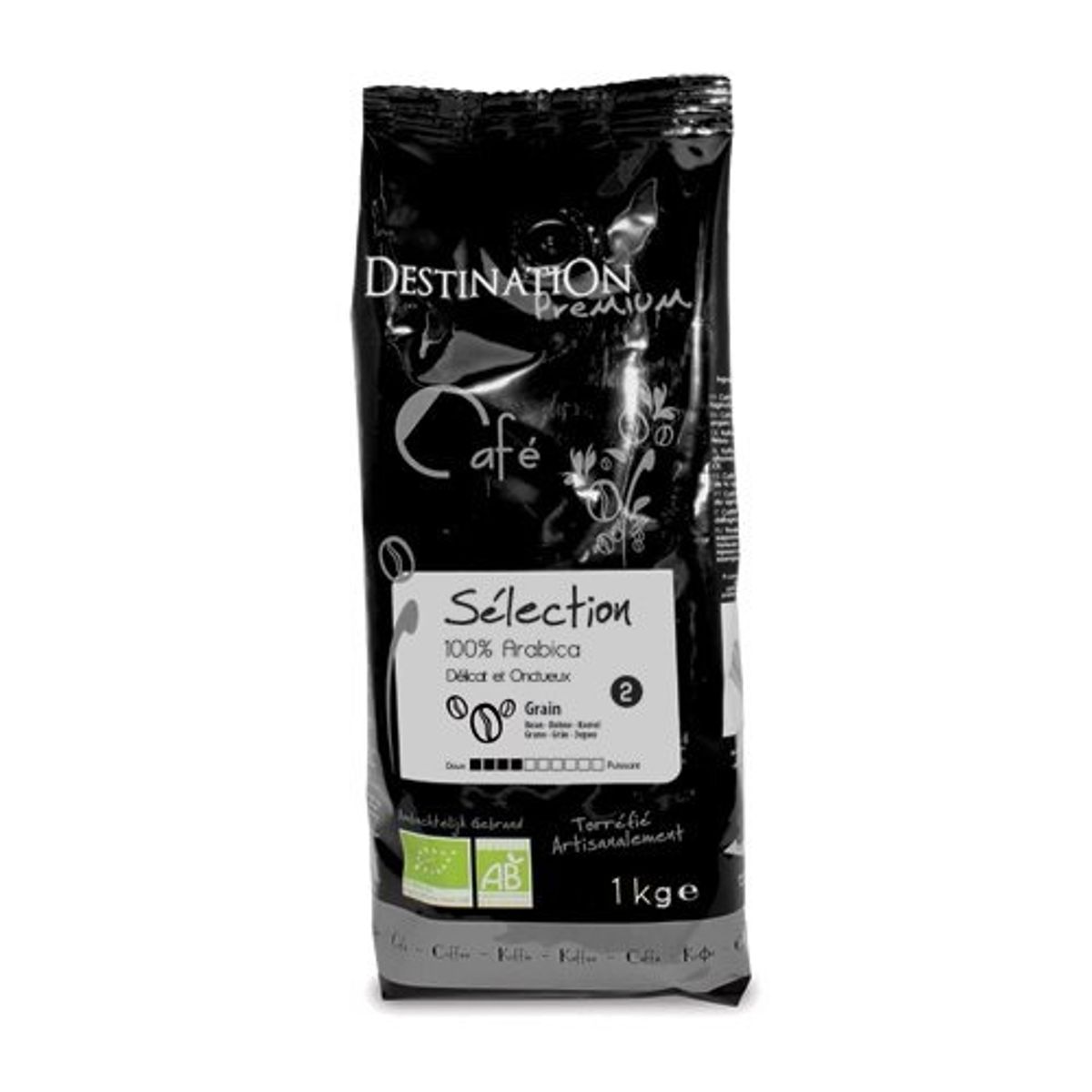 Kaffebønner 100% Arabica Ø, 1 kg