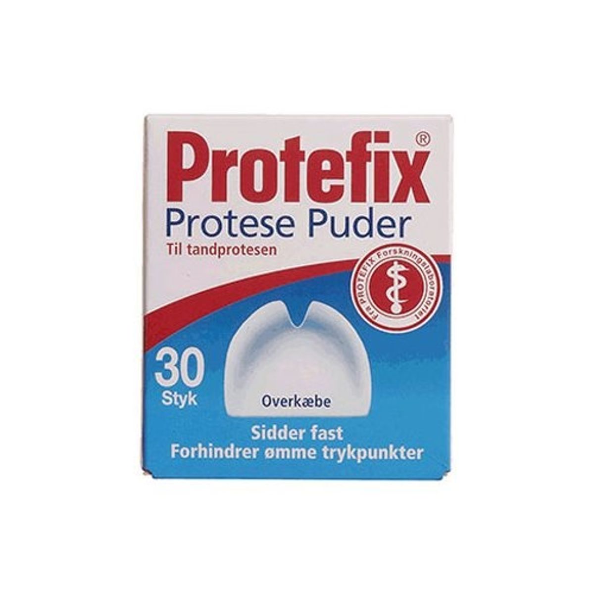 Protefix overkæbe protese puder Til tandprotesen, 30 stk