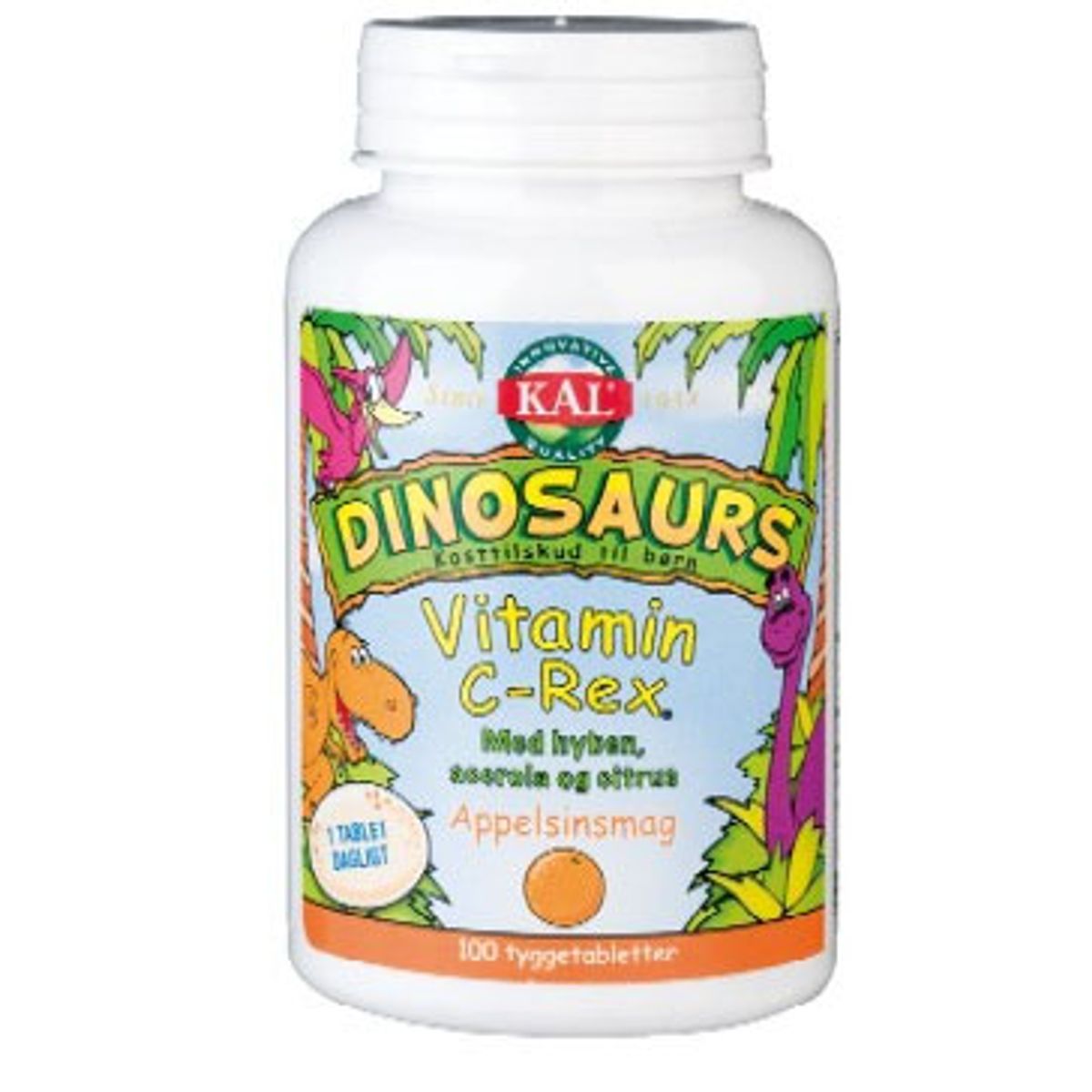 DinoSaurs vit. C-rex tygge børn - 100 tabl.