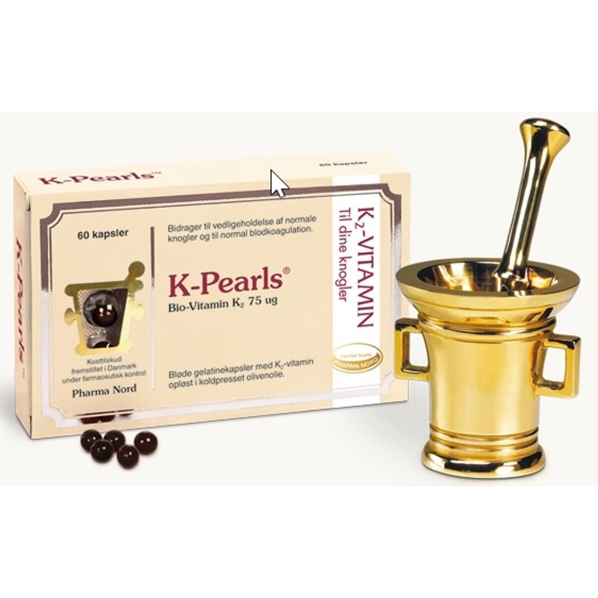 K-Pearls Bio-Vitamin K2, 60 kaps.