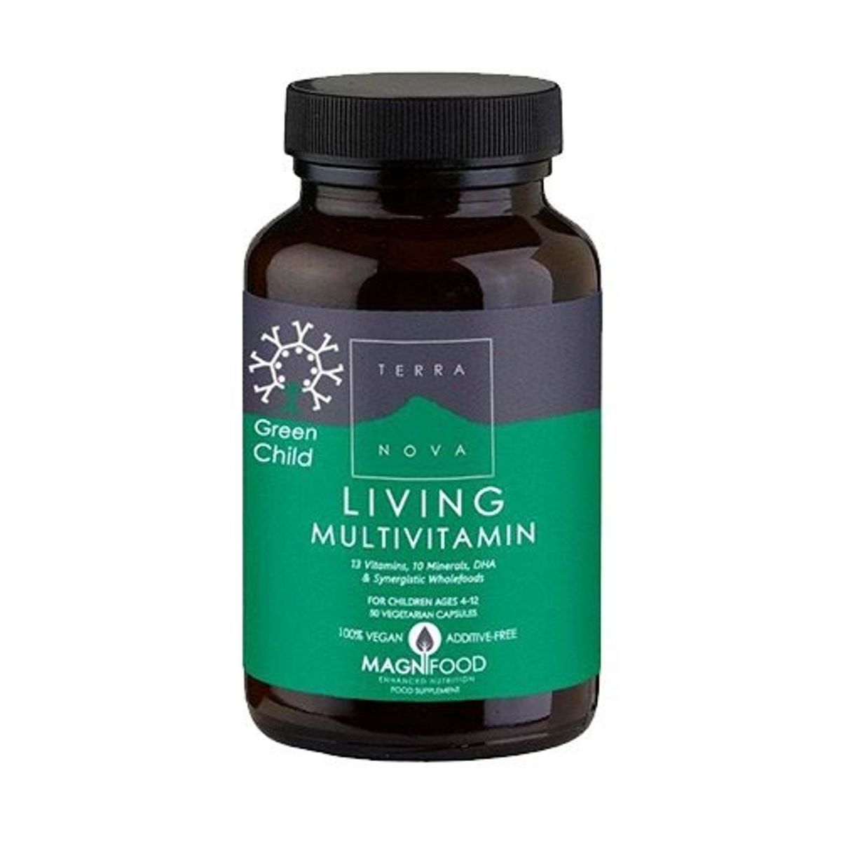 Terranova Living multivit. green child, 50 kap / 16,50 g