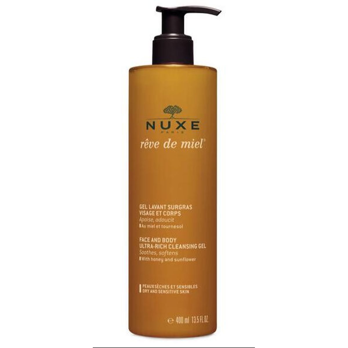 Nuxe RÃªve de Miel Ultra-Rich Cleansing Gel Face and Body, 400ml