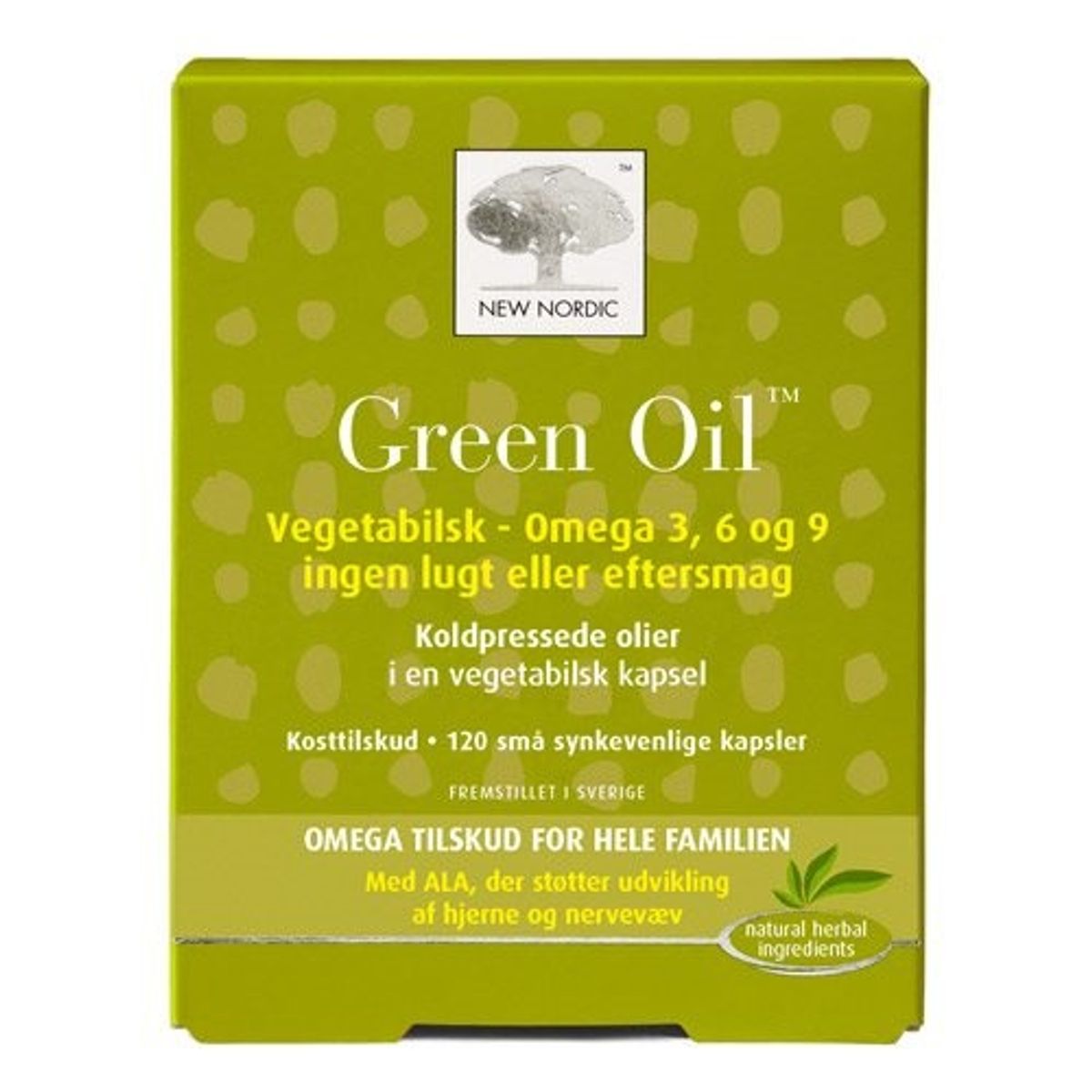 New Nordic Green Oil, 120 kap / 84,60 g