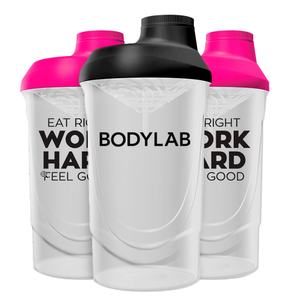 Bodylab Shaker Bottle White Black