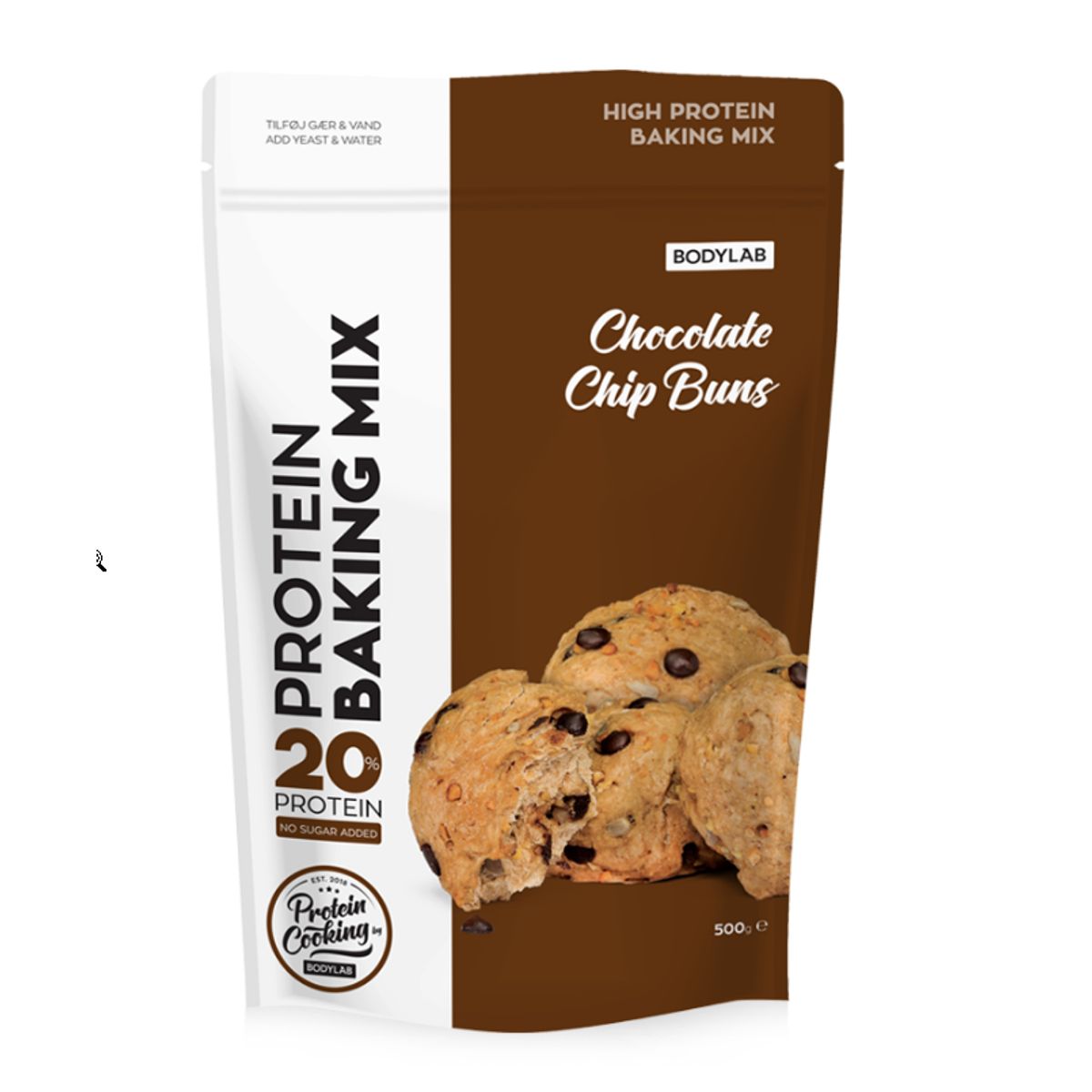 Bodylab Protein Baking Mix Chocolate Chip Buns, 500g.