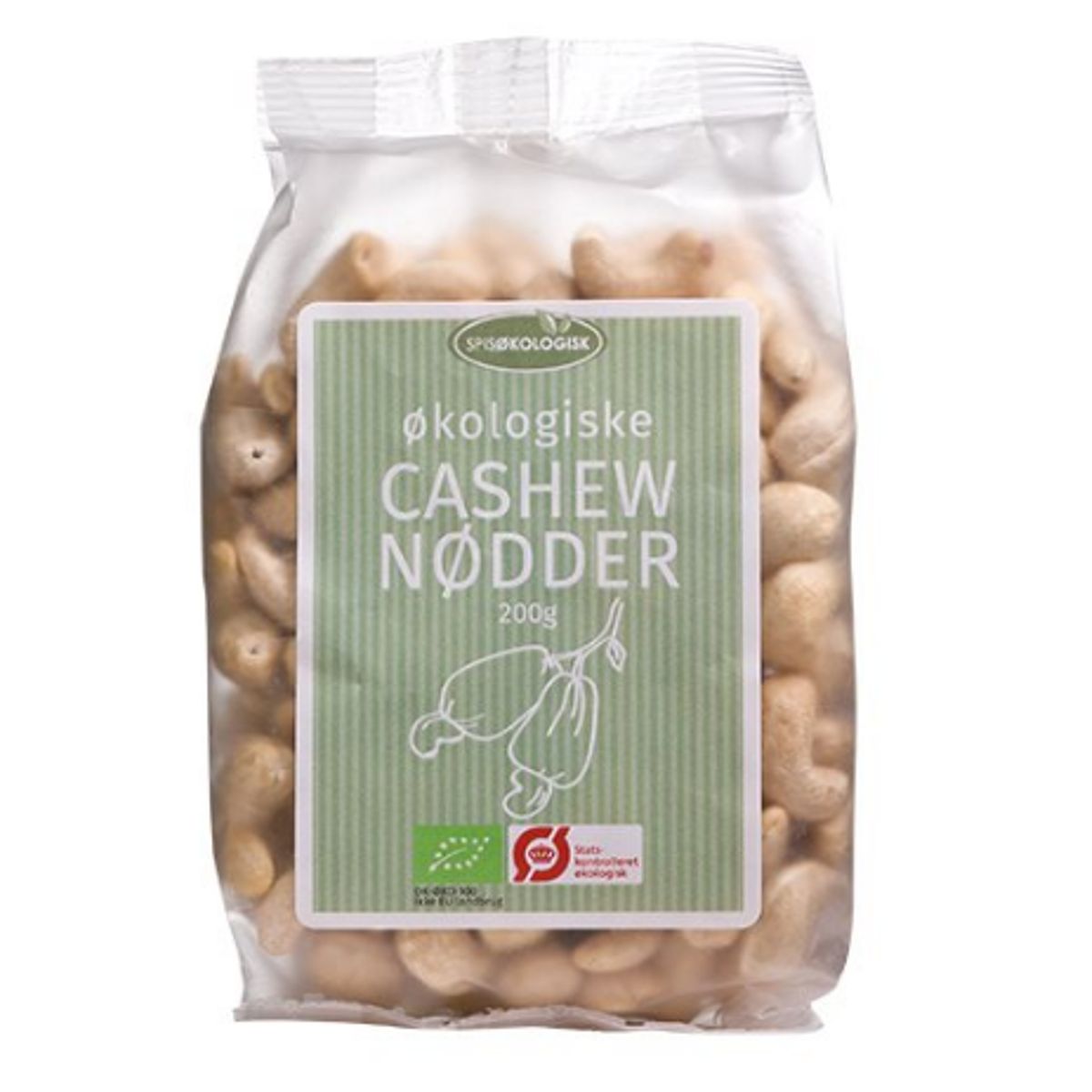 Cashewnødder Ø Spis Økologisk, 200g