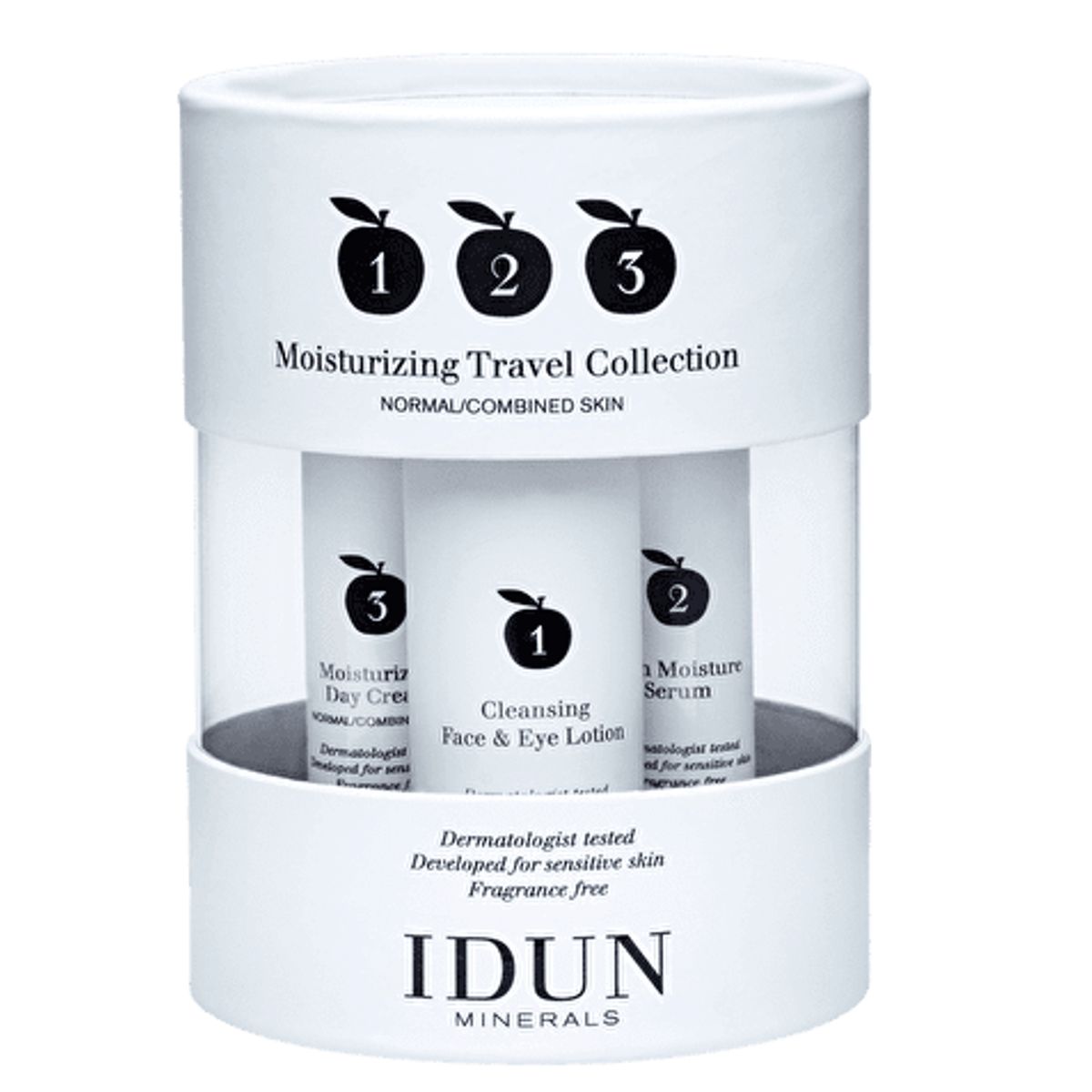 IDUN Moisturizing Travel Collection, 60 ml.