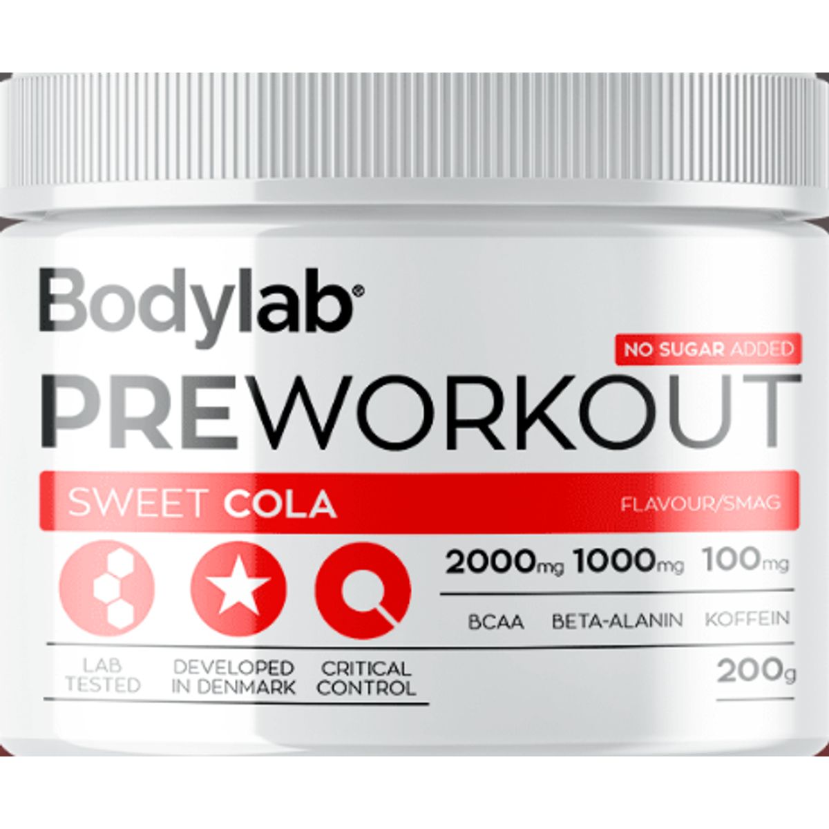 Bodylab Pre Workout Sweet Cola, 200 g.