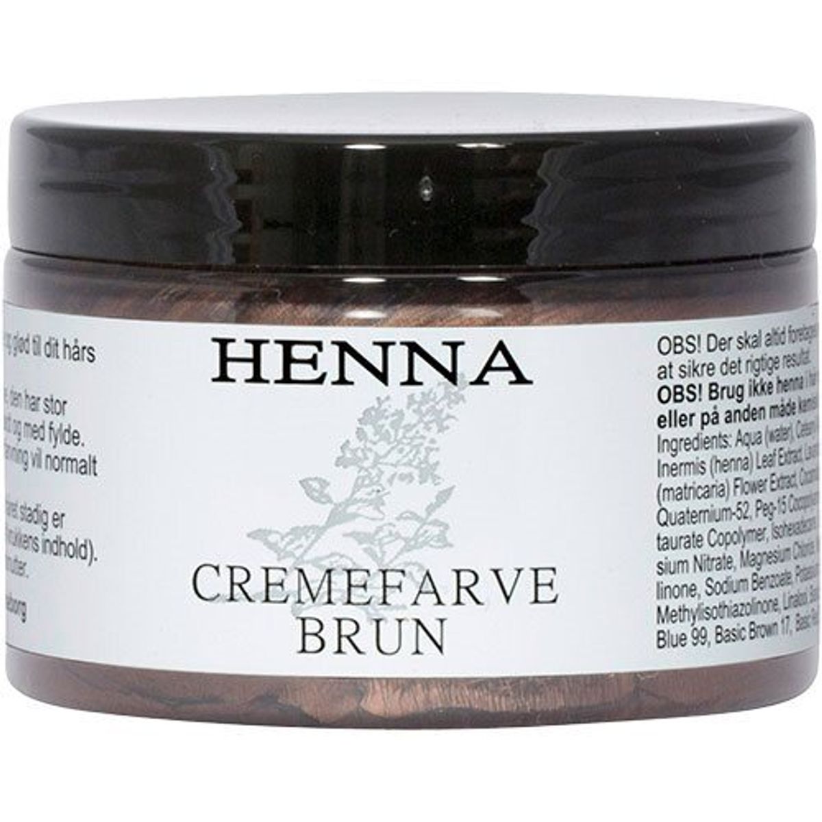 Henna Cremefarve - Brun, 120ml.