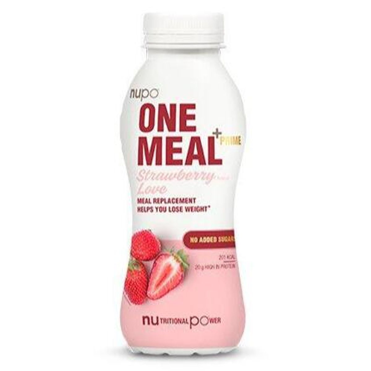 Nupo One Meal +Prime Shake - Strawberry Love, 330ml.