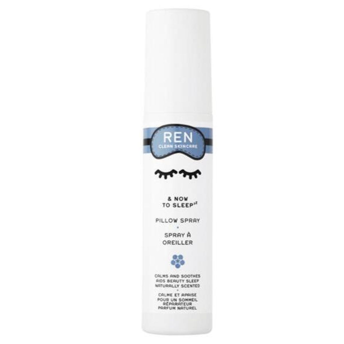 REN Clean Skincare & Now to Sleep Pillow Spray, 75ml.