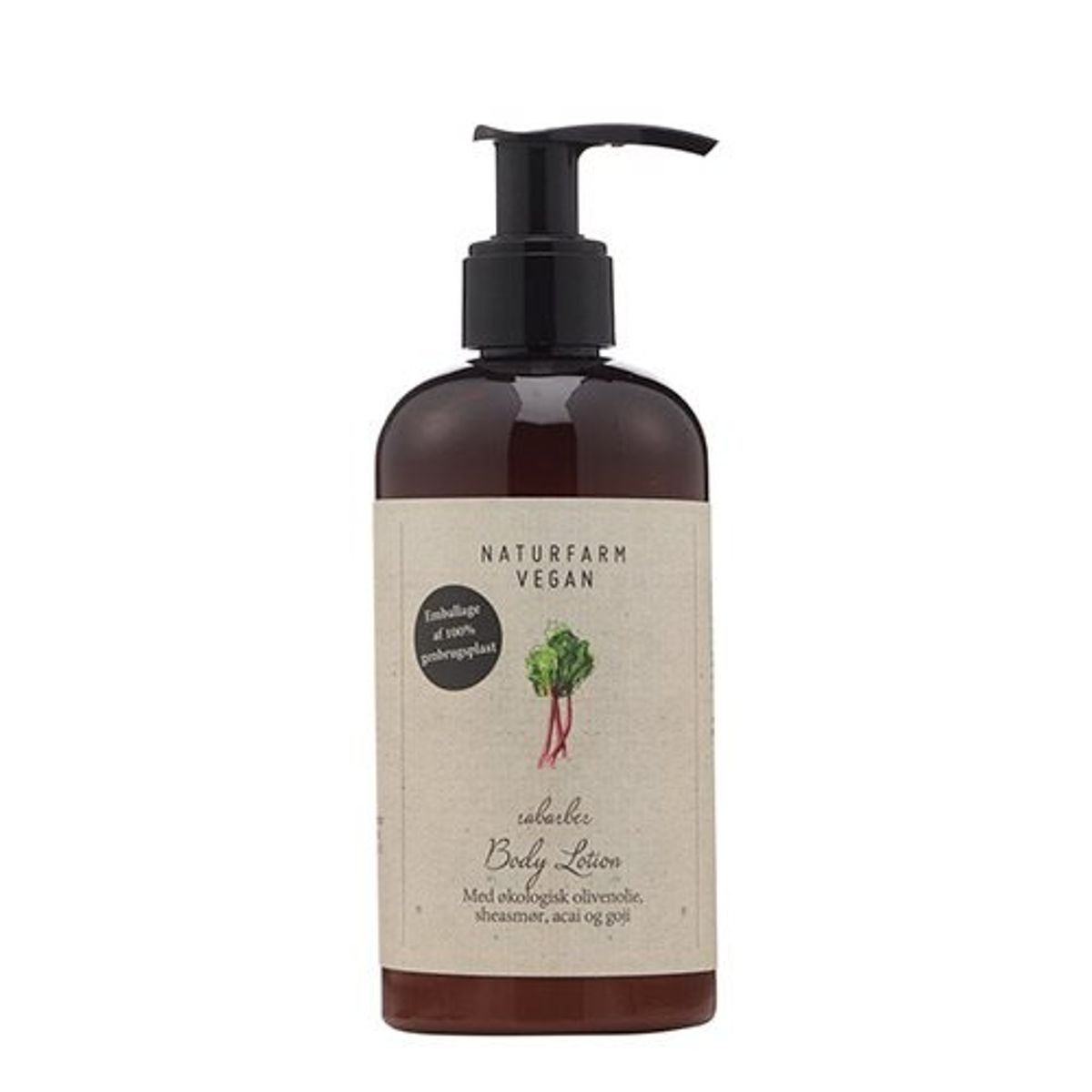 Naturfarm Vegan Body Lotion Rabarber, 250 ml.