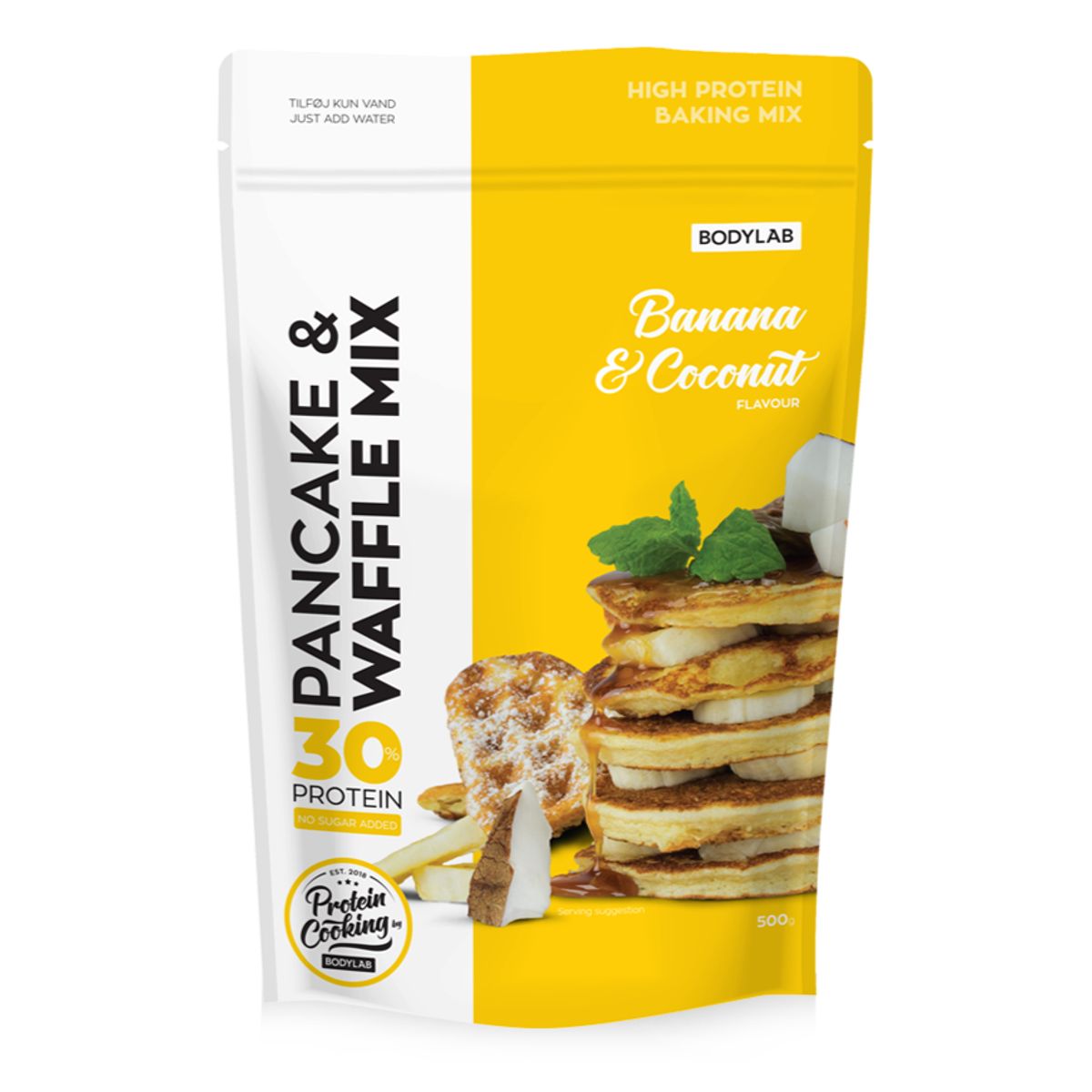 Bodylab Protein Pancake & Waffle Mix Banana Coconut, 500g.