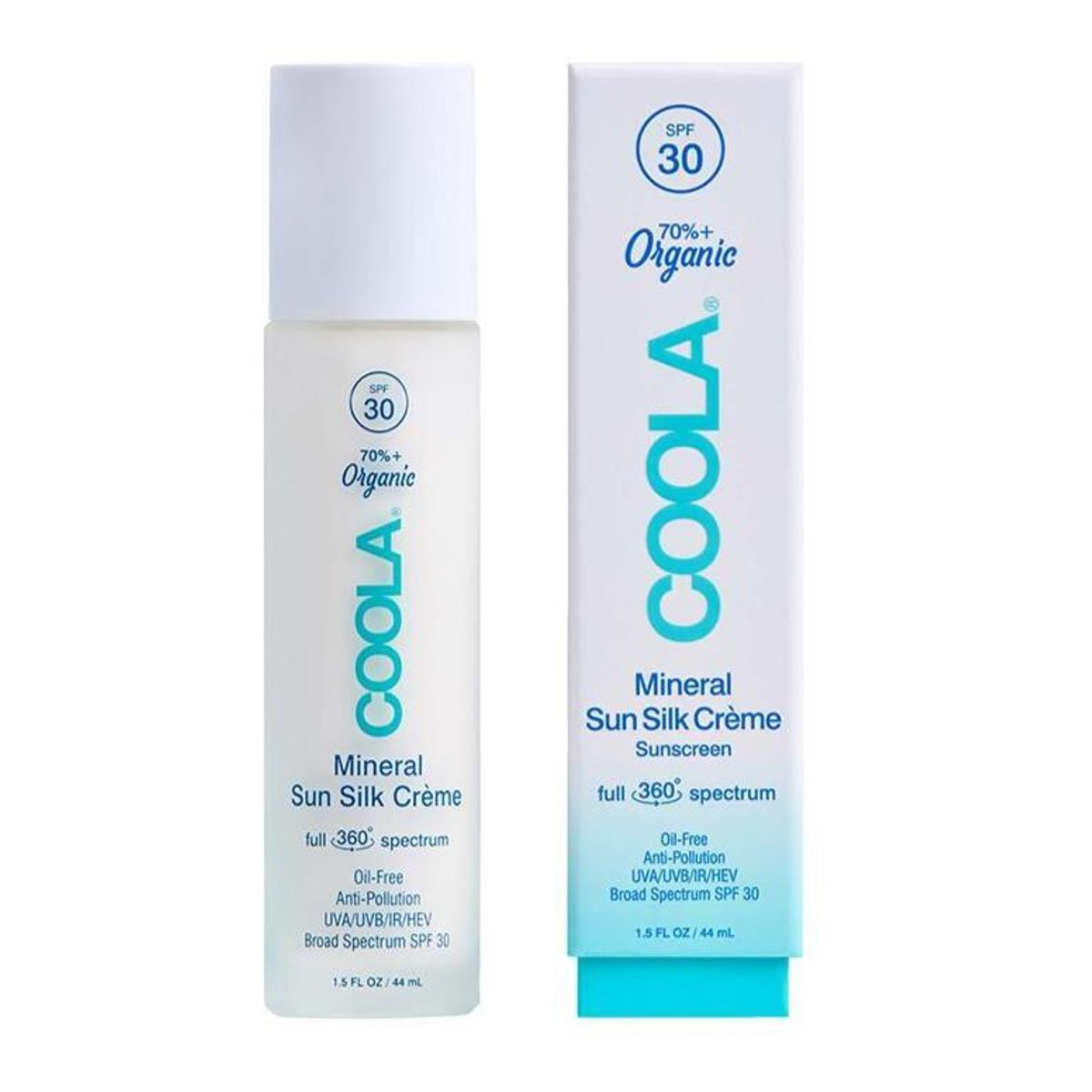 COOLA Full Spectrum 360 ° Mineral Sun Silk CrÃ¨me SPF 30, 44 ml.