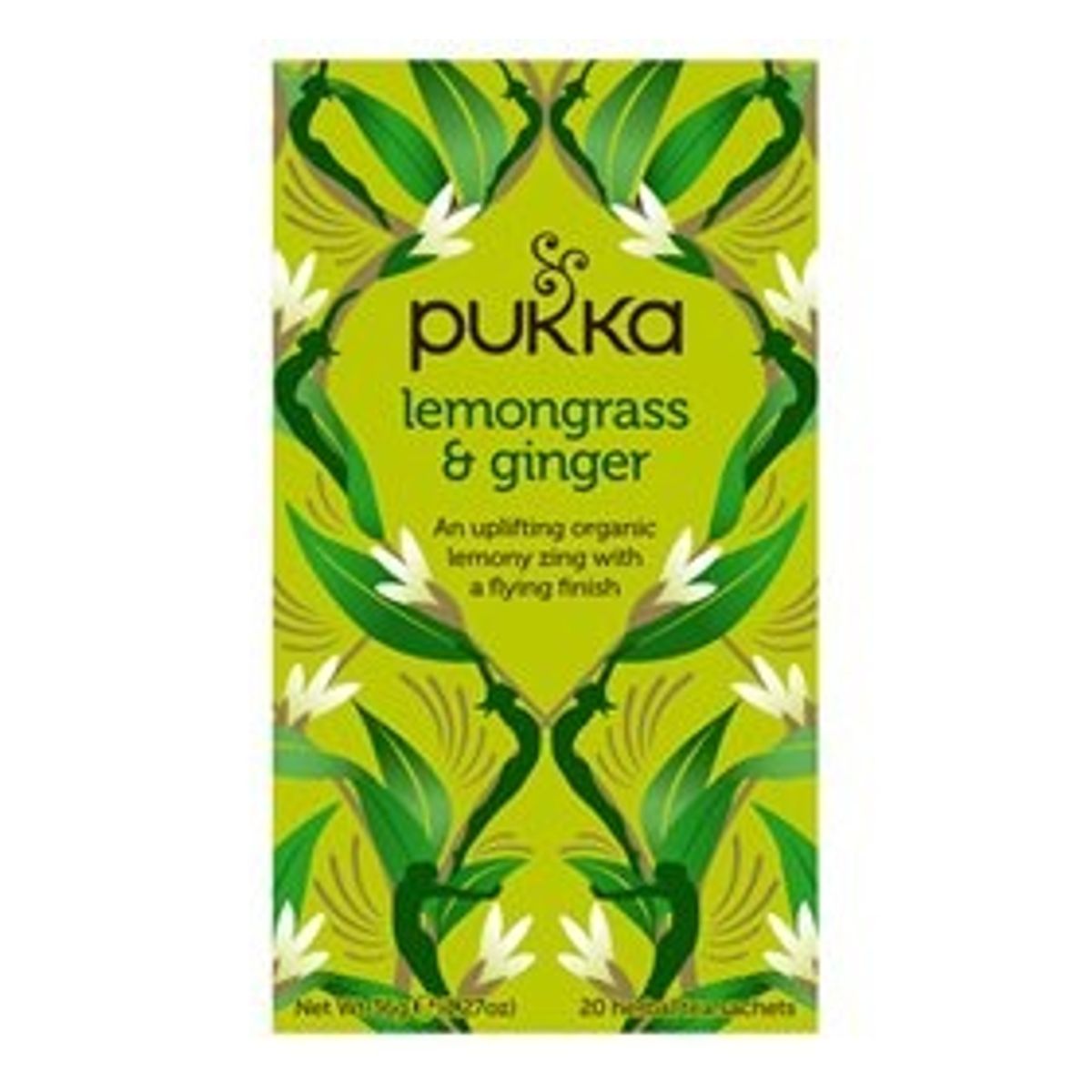 Pukka Te Lemongrass & Ginger Ø, 20 breve