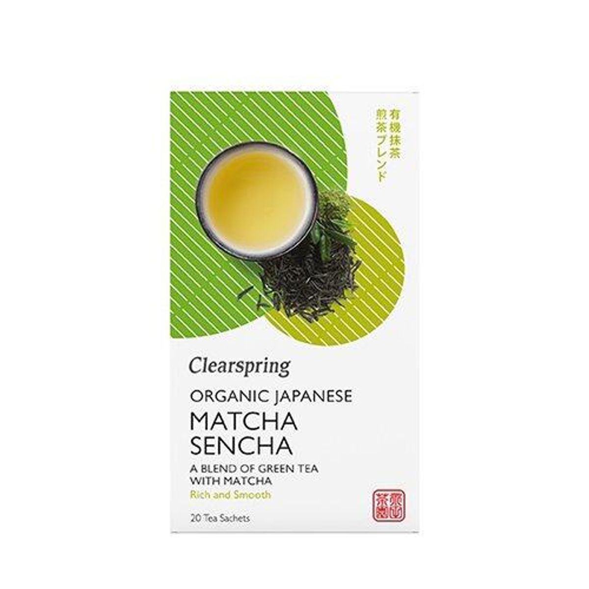 Grøn te Sencha m. Matcha pulver Ø, 20br