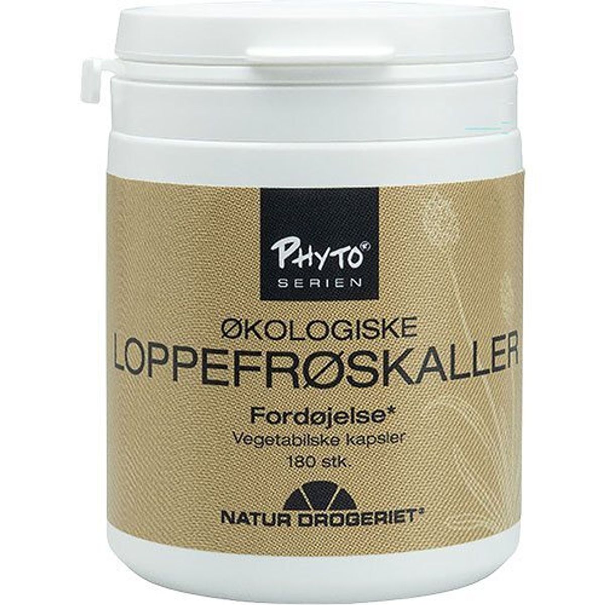 Loppefrøskaller kapsler Ø, 180stk