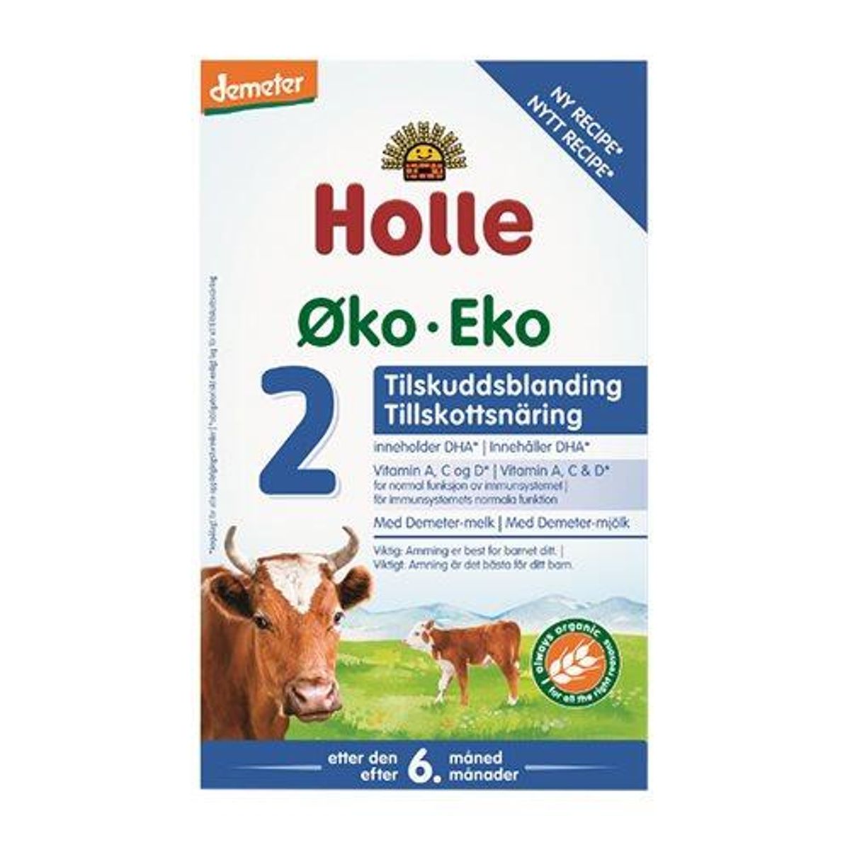 Holle Tilskudsblanding Holle 2 Ø 2x300g