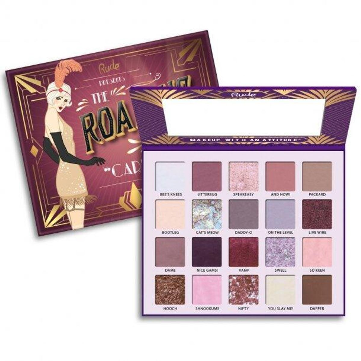 RUDE Cosmetics The Roaring 20s - 20 Eyeshadow Palette - Carefree