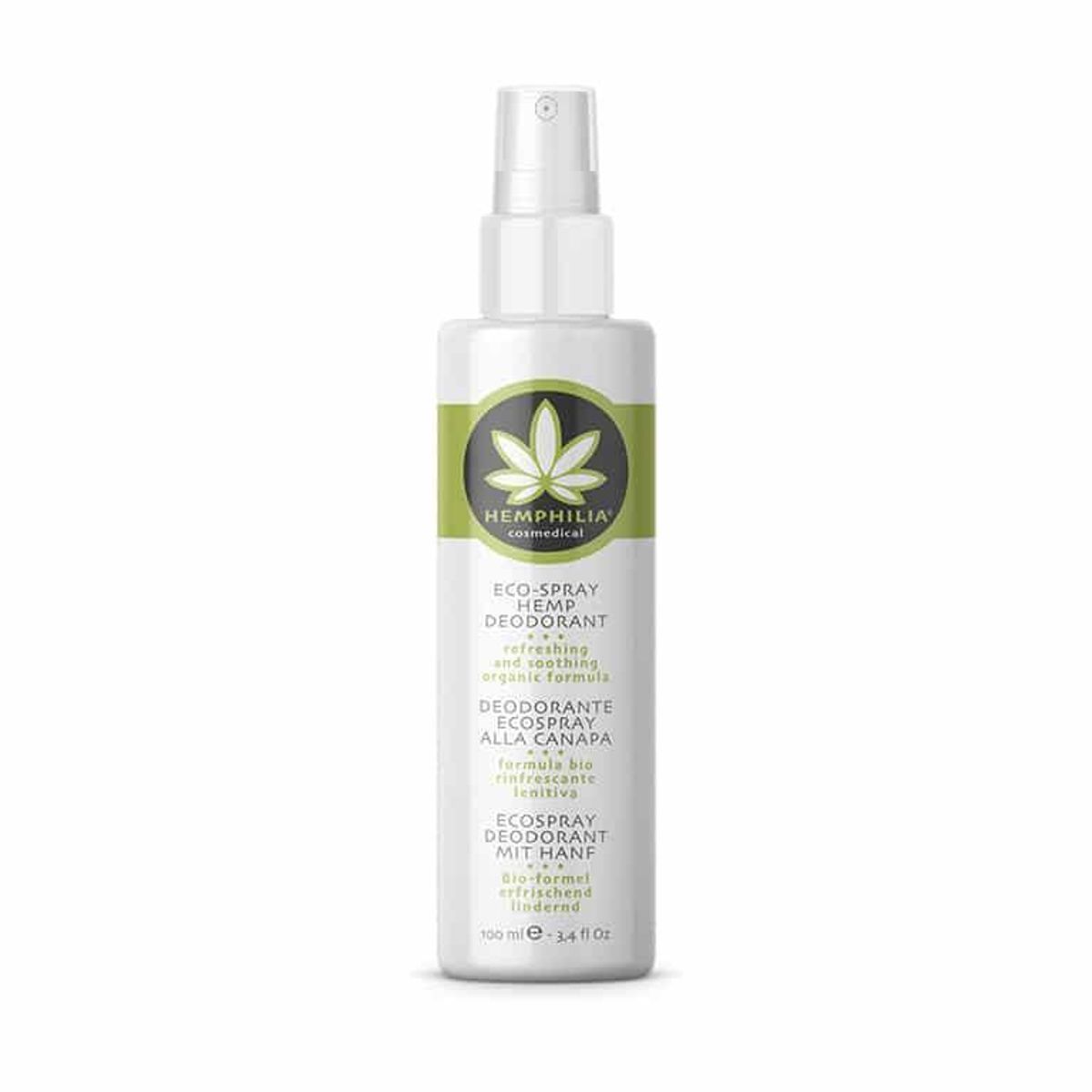 Hemphilia Økologisk Eco-Spray Hemp Deodorant, 100ml.