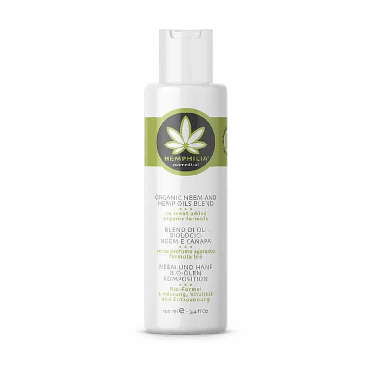 Hemphilia Økologisk Neem & Hemp Oils Blend, 100ml.