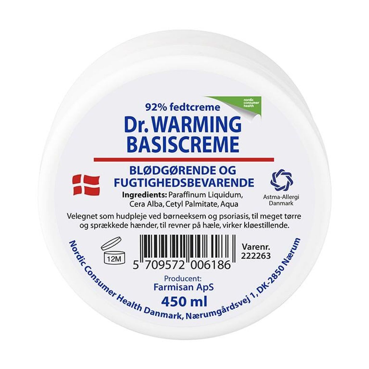 Dr. Warming Basiscreme, 450ml.