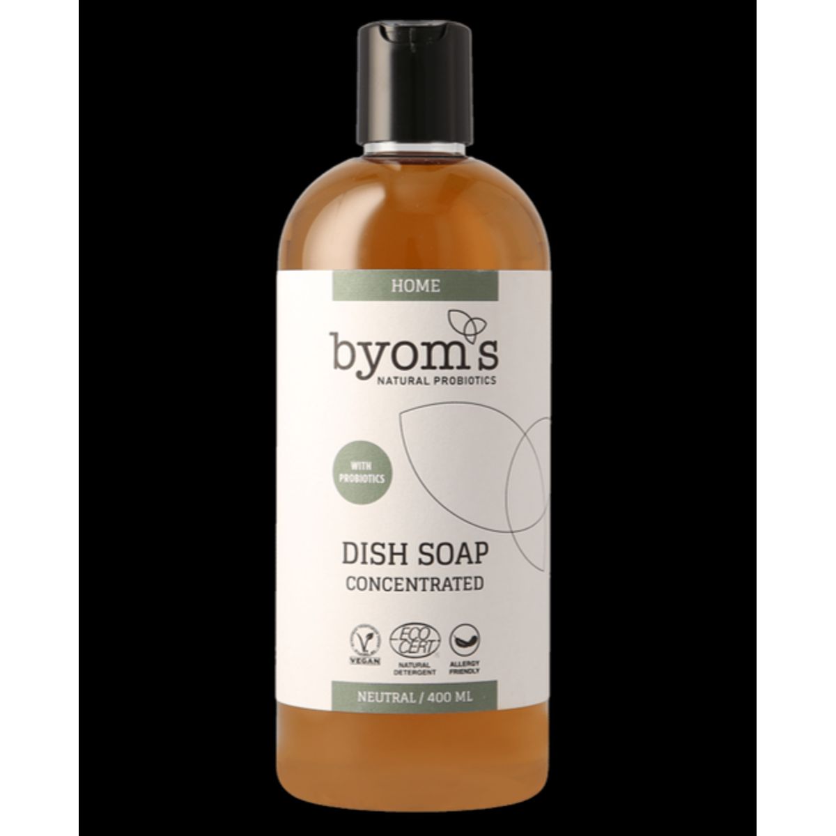 Byoms Home Probiotic Dish Soap (Ecocert), 400ml.