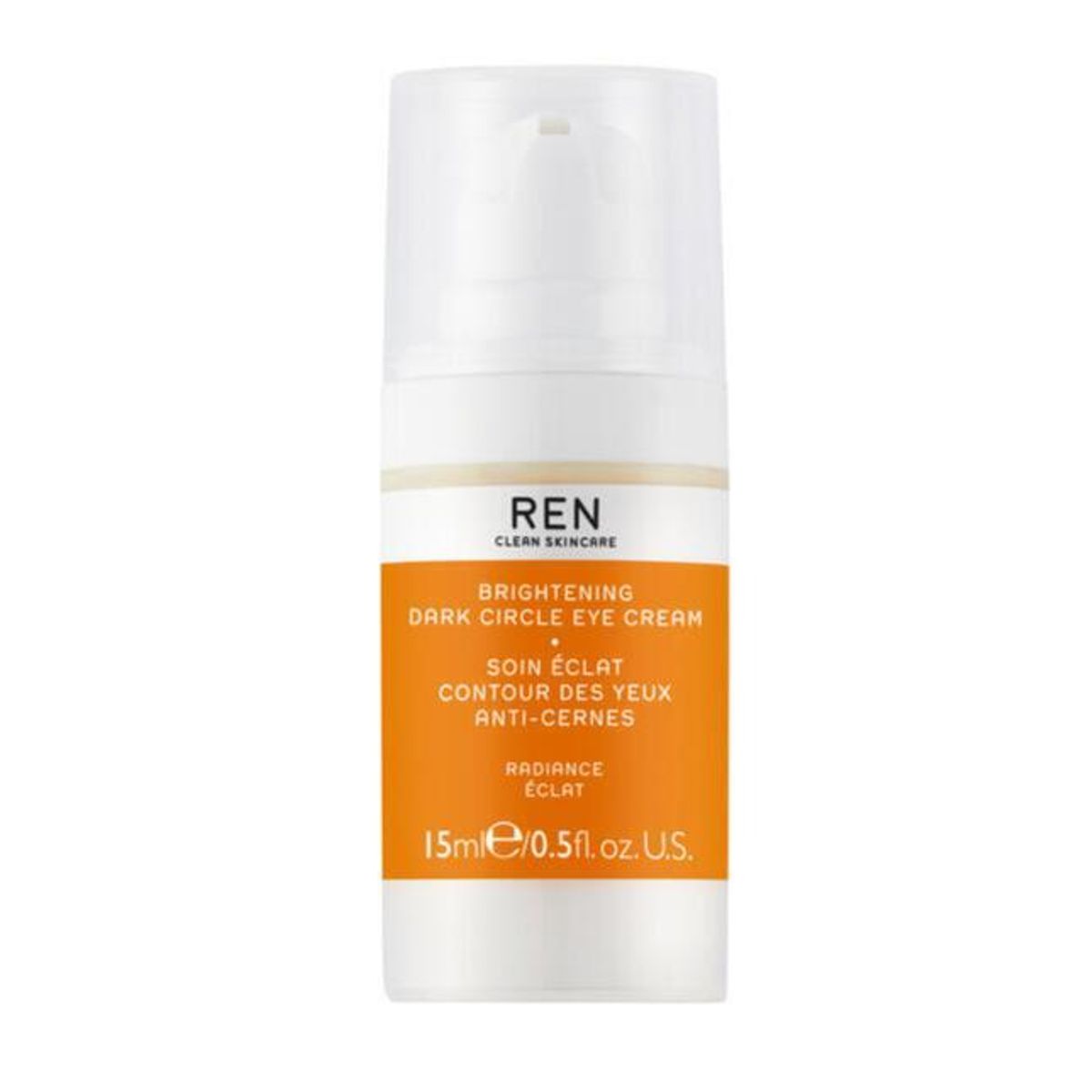 REN Clean Skincare Brightening Dark Circle Eye Cream, 15ml.